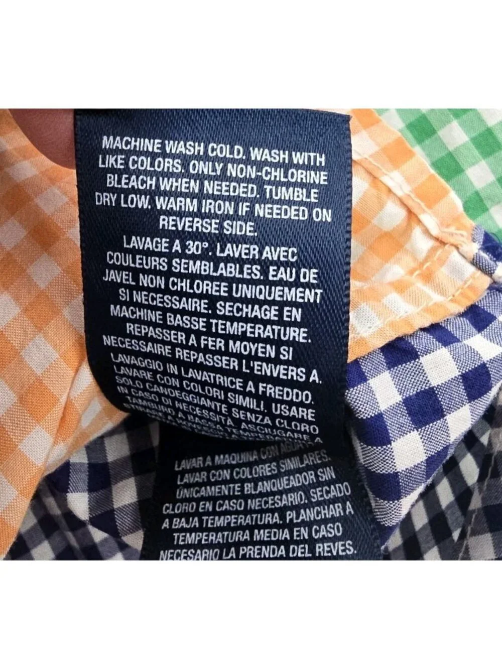 Ralph Lauren Long Sleeve Button Up Shirt Baby Boy Size 12 Month Multicolor Check